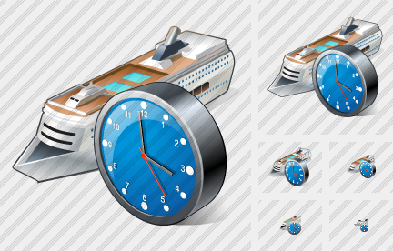 Icono Ship Clock Icono Ship Clock