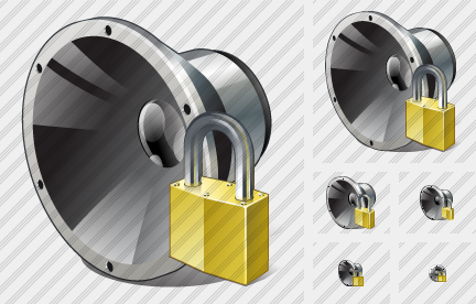 Speaker Locked Icon Speaker Locked Icon