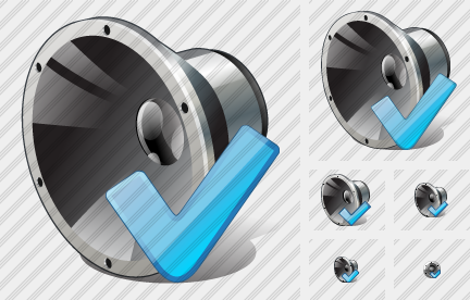 Speaker Ok Icon Speaker Ok Icon