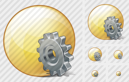 Icône Sphere Settings