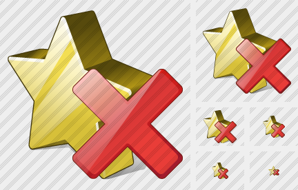 Star Delete Icon Star Delete Icon