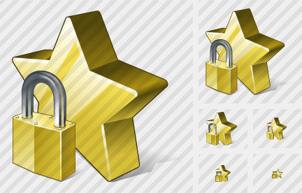 Star Locked Icon Star Locked Icon