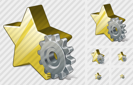Star Settings Icon Star Settings Icon