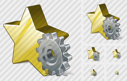 Icône Star Settings