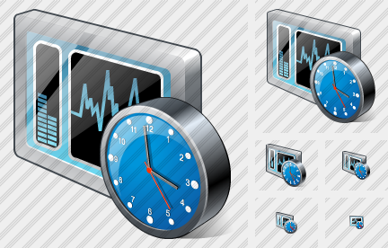 Icona Controllo di Sistema Orologio Icona Controllo di Sistema Orologio
