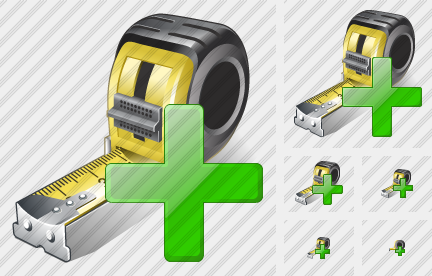 Tape Measure Add Icon