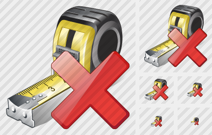 Tape Measure Delete Symbol Tape Measure Delete Symbol
