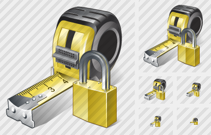 Tape Measure Locked Symbol Tape Measure Locked Symbol