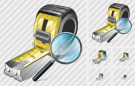 Tape Measure Search 2 Symbol