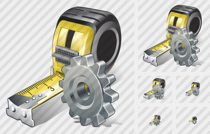 Tape Measure Settings Symbol