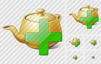 Teapot Add Icon Teapot Add Icon