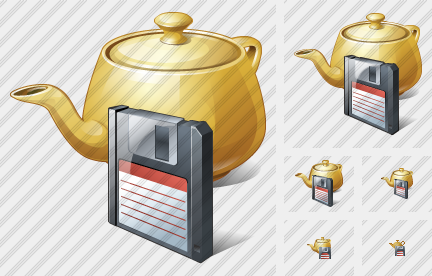 Teapot Save Icon Teapot Save Icon