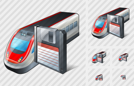 Иконка Поезд Сохранить