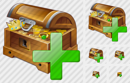 Treasure Add Icon Treasure Add Icon