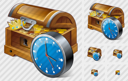 Treasure Clock Icon Treasure Clock Icon