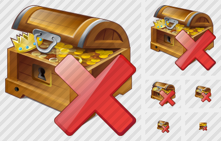 Treasure Delete Icon Treasure Delete Icon