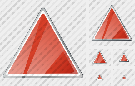 Icona Triangolo Rosso Icona Triangolo Rosso