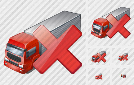 Truck Delete Icon Truck Delete Icon