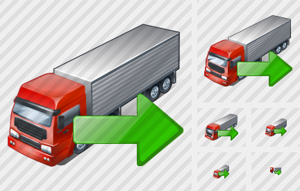 Truck Export Icon Truck Export Icon