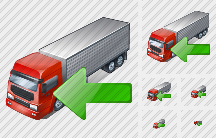 Truck Import Icon Truck Import Icon