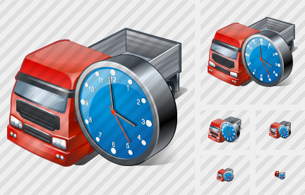 Icône Truck2 Clock Icône Truck2 Clock