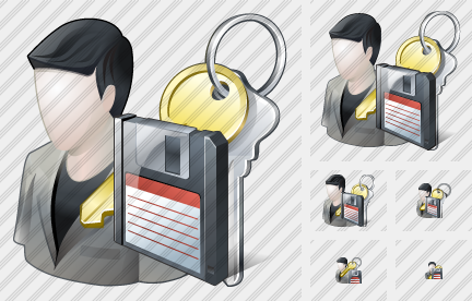 User Administrator Save Icon User Administrator Save Icon
