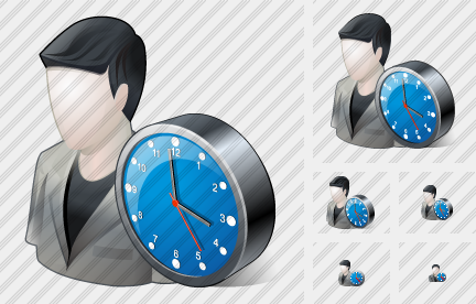 User Clock Icon