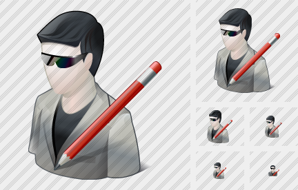 Icono User Sun Glasses Edit