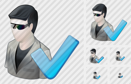 User Sun Glasses Ok Icon User Sun Glasses Ok Icon