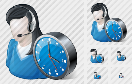 Icono User Support Clock