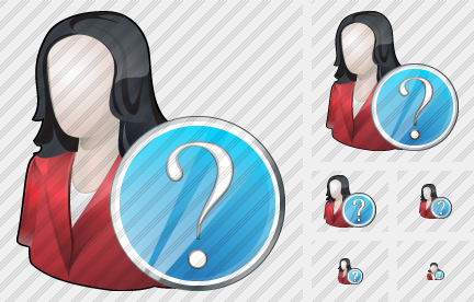User Woman Question Icon User Woman Question Icon