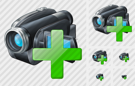 Video Camera Add Icon Video Camera Add Icon