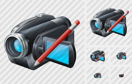 Video Camera Edit Icon Video Camera Edit Icon