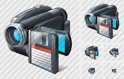 Video Camera Save Icon Video Camera Save Icon
