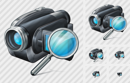 Video Camera Search Icon Video Camera Search Icon