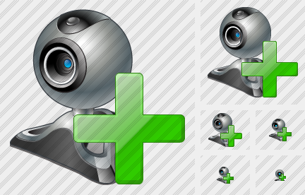 Web Camera Add Symbol Web Camera Add Symbol