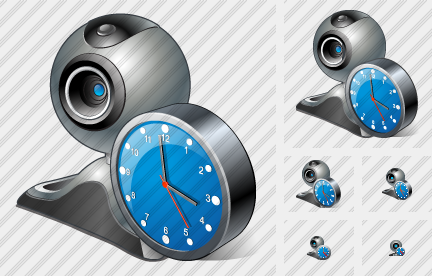 Web Camera Clock Symbol Web Camera Clock Symbol