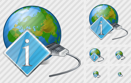 Icona Connessione in Rete Info