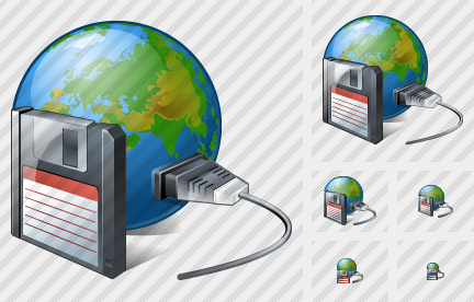 Icona Connessione in Rete Salva