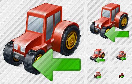 Wheeled Tractor Import Icon