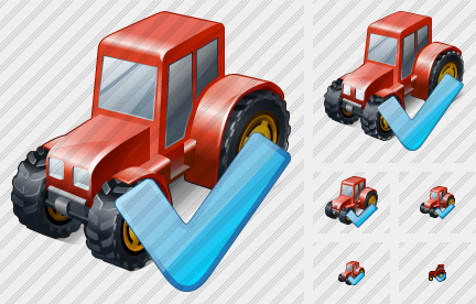 Wheeled Tractor Ok Icon