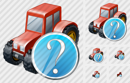 Wheeled Tractor Question Icon Wheeled Tractor Question Icon
