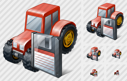 Wheeled Tractor Save Icon Wheeled Tractor Save Icon