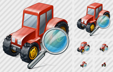 Wheeled Tractor Search Icon Wheeled Tractor Search Icon