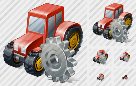 Wheeled Tractor Settings Icon Wheeled Tractor Settings Icon
