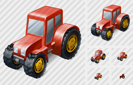 Wheeled Tractor Icon Wheeled Tractor Icon