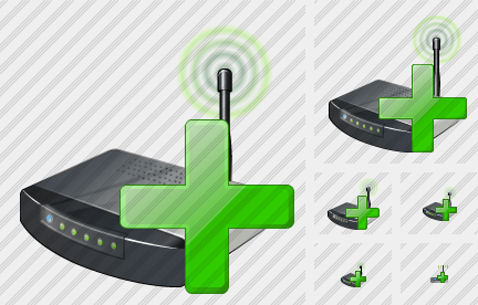 Wi Fi Spot Add Icon Wi Fi Spot Add Icon