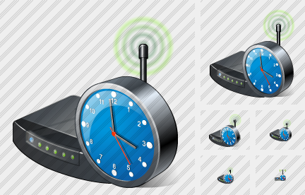 Wi Fi Spot Clock Icon Wi Fi Spot Clock Icon
