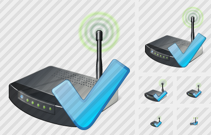 Wi Fi Spot Ok Icon Wi Fi Spot Ok Icon