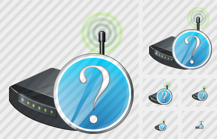 Wi Fi Spot Question Icon Wi Fi Spot Question Icon